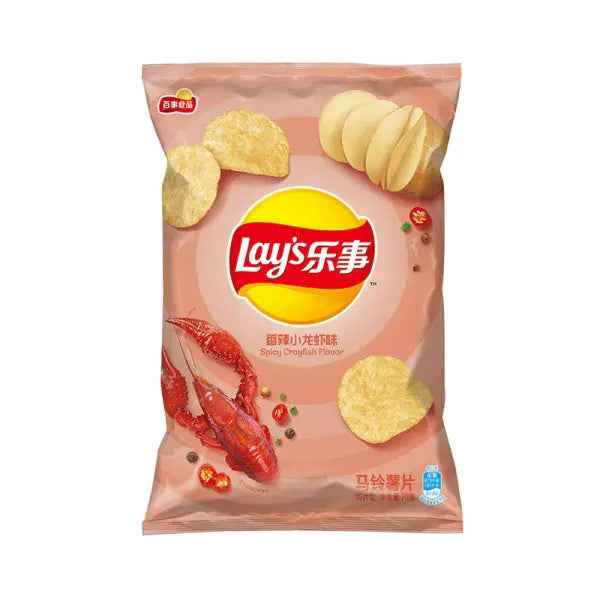 Lay's Spicy Crayfish Flavor 70g/ Lay's Pikanto vēžu garša 70g