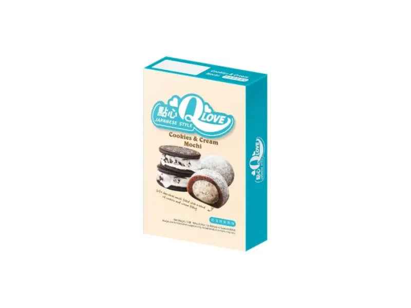 QLove Cookies & Cream Deluxe Mochi 180g/ QLove Cepumi un Krējums Deluxe Moči 180g