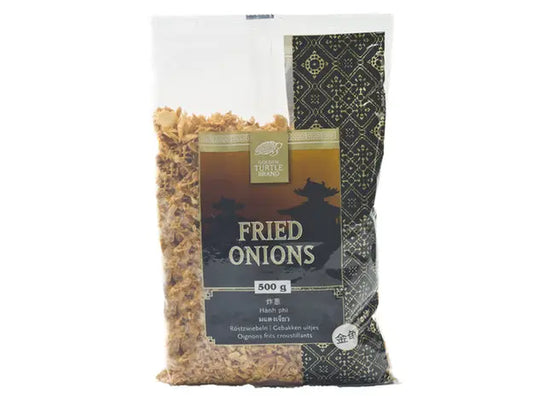 Golden Turtle Fried Onions 500g/ Golden Turtle Cepti Sīpoli 500 g Oishii Asian Mart