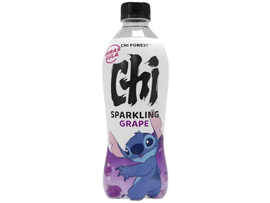 Chi Forest Lilo & Stitch Grape Delight Sparkling Drink 480ml/ Vīnogu gāzēts dzēriens 480ml