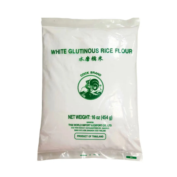 COCK Glutinous Rice Flour 454g/ COCK lipīgo rīsu milti, 454 g