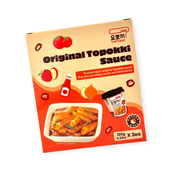 Yopokki Original Topokki Sauce 120g (3 portions)/ ChatGPT said: Yopokki Oriģinālā topokki mērce 120 g (3 porcijas) - Oishii Asian Mart