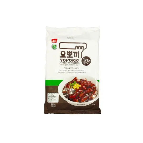 KR Yopokki Halal Rice cake Pouch Jjajang 120g - Oishii Asian Mart
