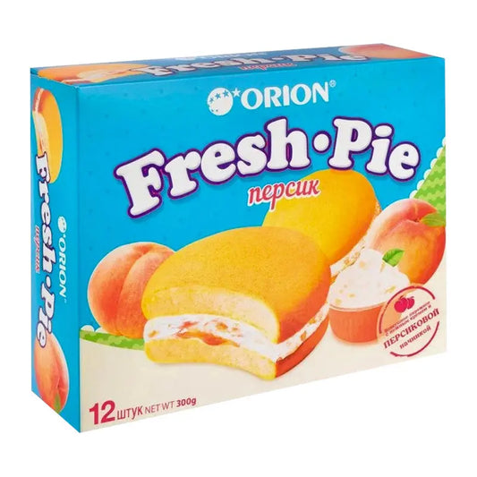 ORION Chocopie Peach Flavour/ ORION Chocopie persiku garša Oishii Asian Mart