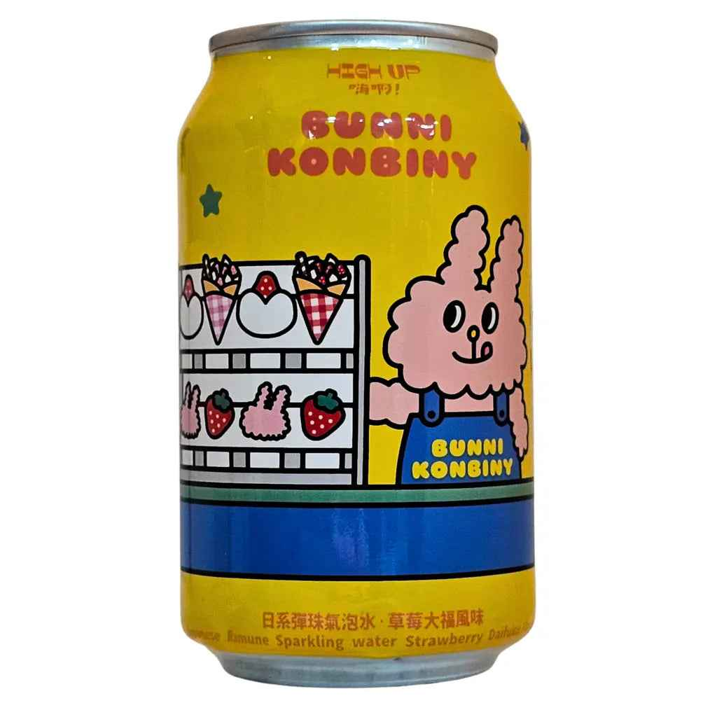 High Up Bunni Konbiny zemeņu daifuku gāzētais dzēriens 330ml