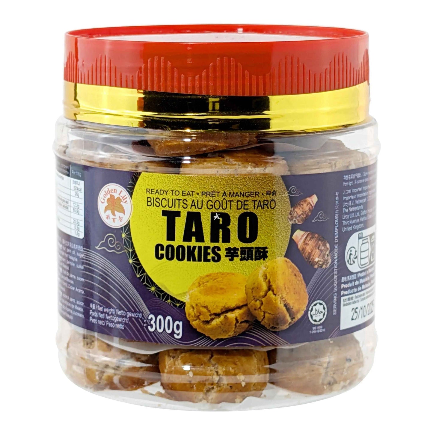 Gold Lily Taro Cookies 300g/ Gold Lily Taro Cepumi 300g