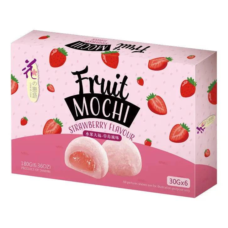 LL Fruit Mochi Strawberry Flavour/ LL Fruit Mochi zemeņu garša - Oishii Asian Mart