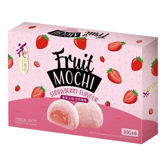 LL Fruit Mochi Strawberry Flavour/ LL Fruit Mochi zemeņu garša - Oishii Asian Mart