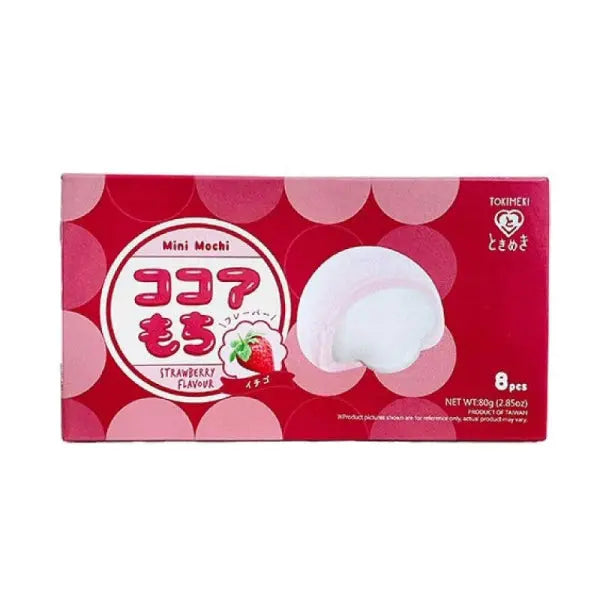 TOKIMEKI Mini Strawberry Mochi 80g/ TOKIMEKI Mini Zemeņu Moči 80g - Oishii Asian Mart