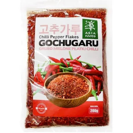 Gochugaru chilli peper flakes 200g/ Gochugaru čili piparu pārslas 200g - Oishii Asian Mart