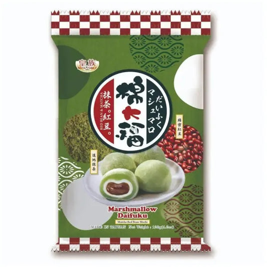 RF Marshmallow Daifuku Matcha Red Bean Mochi/ RF Marshmallow Zefīru Daifuku Match Sarkano Pupiņu Mochi - Oishii Asian Mart