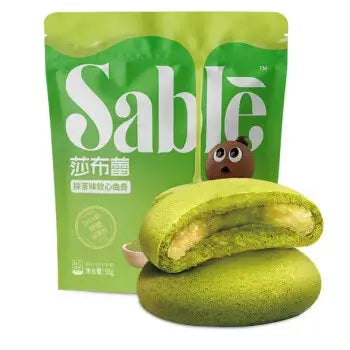 SABLE Matcha Soft Cookies/ SABLE Matcha mīkstie cepumi - Oishii Asian Mart