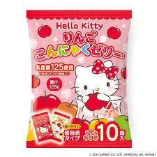 YOKOO Hello Kitty Apple Flavour Konjac Jelly/ YOKOWO Hello Kitty ābolu garšas konjac želeja - Oishii Asian Mart