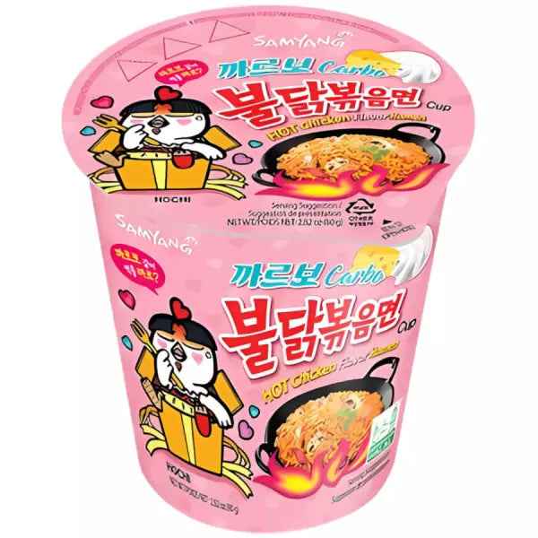 SAM YANG Ramen Carbo Buldak Cup 80g KR/ SAM JANG Ramen Carbo Buldak kauss 80g