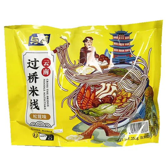 YUMEI Cross-the-Bridge Noodle Matsutake/ YUMEI Cross-the-Bridge nūdeles Matsutake - Oishii Asian Mart