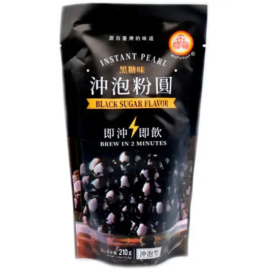 WFY Instant Pearl Topping Black Sugar/ WFY Instant Pearl papildināšana ar melno cukuru - Oishii Asian Mart
