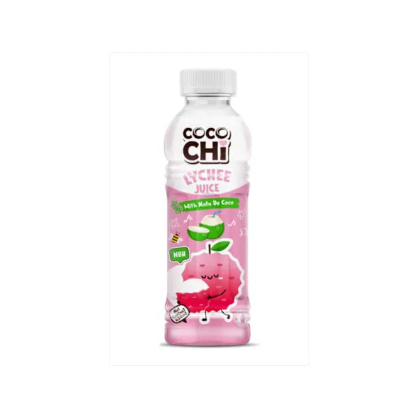 COCOCHI Sweetened Lychee Juice With Nata De Coco/COCOCHI saldināta ličī sula ar Nata De Coco - Oishii Asian Mart