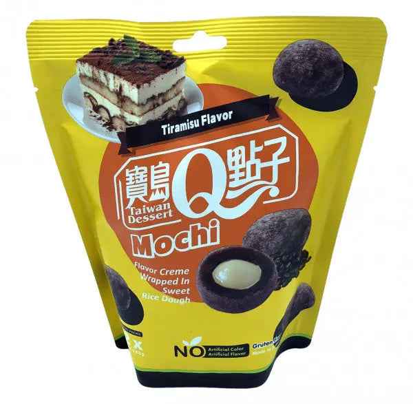 Q-BRAND Mochi Tiramisu Flavor 180g/ Q-BRAND Mochi Tiramisu garša 180g (TAIVĀNA)