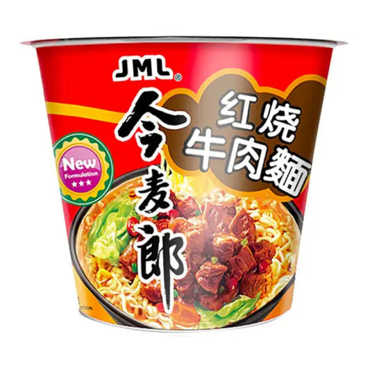 JML Bowl Noodle Stew Beef/ JML Bowl Noodle Sautēta liellopa gaļa - Oishii Asian Mart