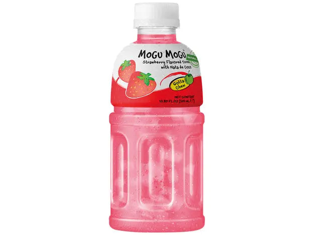 Mogu Mogu Strawberry 320ml/ Mogu Mogu Zemene 320ml - Oishii Asian Mart