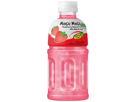 Mogu Mogu Strawberry 320ml/ Mogu Mogu Zemene 320ml - Oishii Asian Mart