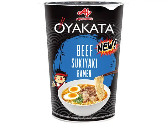 Sukiyaki beef OYAKATA Cup 63,5g/ Sukiyaki liellopa gaļa OYAKATA kauss 63,5g - Oishii Asian Mart