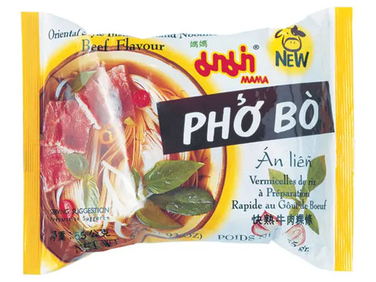 Instant Pho Bo Rice Vermicelli Beef MAMA/ Instant Pho Bo Rice Vermicelli liellopu gaļa MAMA - Oishii Asian Mart