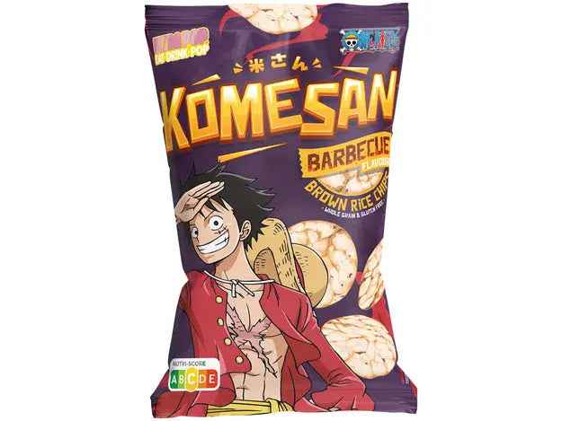KOMESAN BBQ Rice chips 60g/ KOMESAN BBQ rīsu čipsi 60g