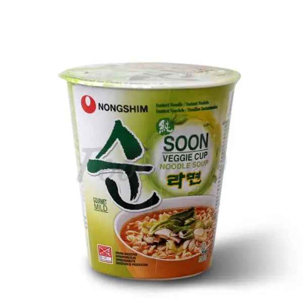 NONGSHIM Soon Veggie Ramyun Noodles/ NONGSHIM Soon Dārzeņu Ramjunas Nūdeles (KOREJA)