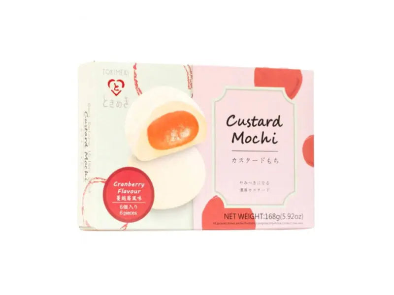 Tokimeki Mochi Custard Cranberry/ Tokimeki Mochi Custard ar dzērveņu garšu - Oishii Asian Mart
