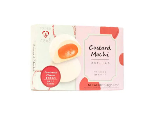 Tokimeki Mochi Custard Cranberry/ Tokimeki Mochi Custard ar dzērveņu garšu - Oishii Asian Mart