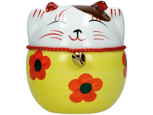 Plutus Cat Ceramic, Hand-Painted/ Plutus kaķa keramika, roku apgleznots - Oishii Asian Mart