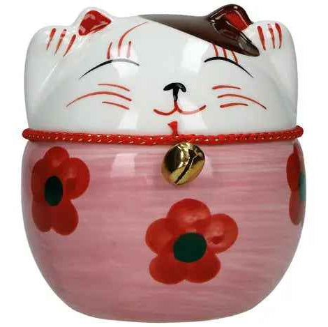 Plutus Cat Ceramic Pink, Hand-Painted/ Plutus kaķa keramika rozā, roku apgleznots