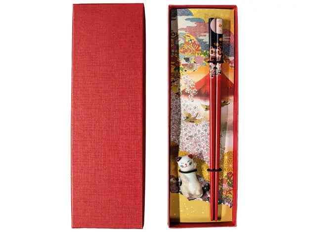 Red Chopsticks gift box/ Sarkano kociņu dāvanu kastīte