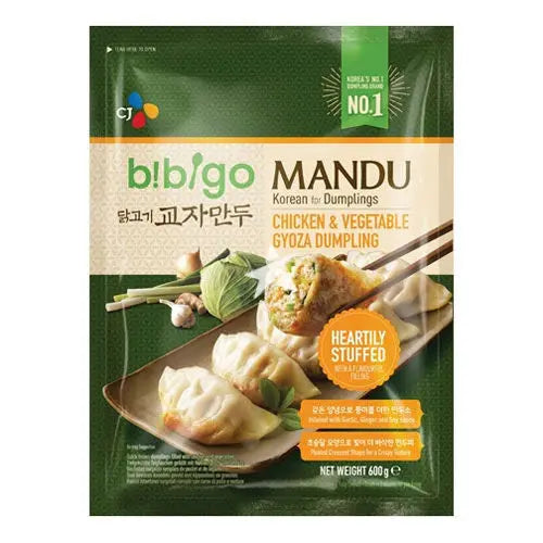 BIBIGO Gyoza Chicken & Vegetable 600g/ BIBIGO Gyoza vista un dārzeņi 600g - Oishii Asian Mart