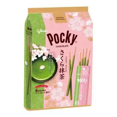Pocky Chocolate Sakura Matcha/ Pocky šokolāde ar sakuras un mačas garšu