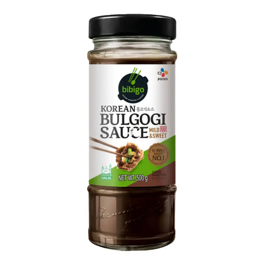 Bibigo Korean Bulgogi Sauce, Mild & Sweet 500gr/ Bibigo korejiešu bulgogi mērce, maiga un salda, 500 g BIBIGO