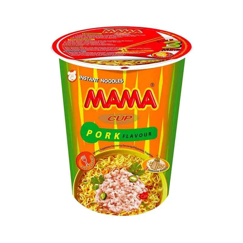 MAMA Cup Pork Flavour/ MAMA Nūdeles Krūzē Cūkgaļas garša