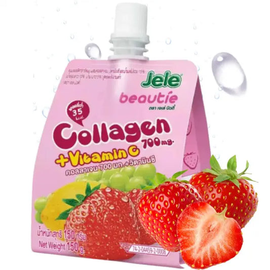JELE Vitamin Jelly (Strawberry Collagen)140g/ JELE vitamīnu želeja (zemeņu kolagēns)140g - Oishii Asian Mart