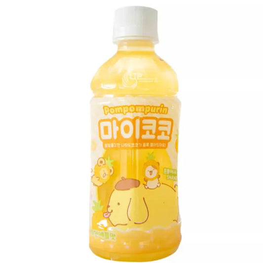 SANRIO Pompompurin Pineapple Drink 340ml/ SANRIO Pompompurin Ananāsu dzēriens 340ml - Oishii Asian Mart