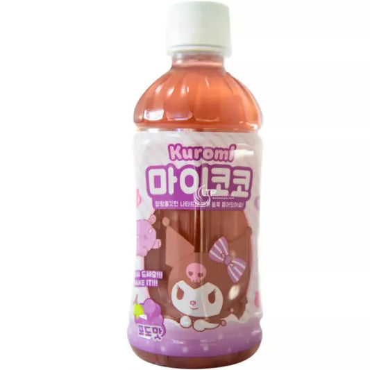 SANRIO Kuromi Grape Flavor Drink 340ml/ SANRIO Kuromi Vīnogu garšas dzēriens 340ml - Oishii Asian Mart