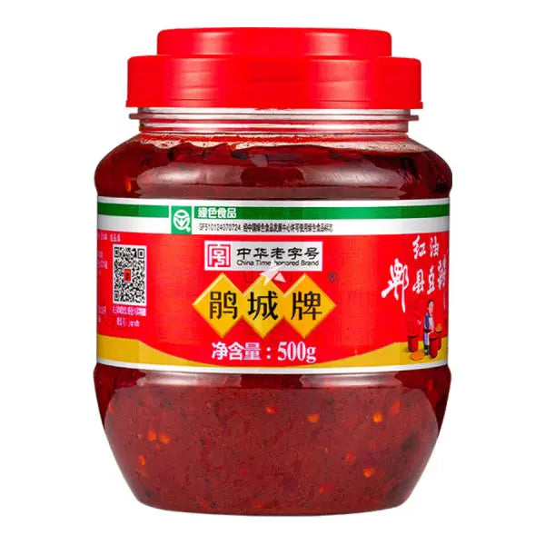 Broad Bean Sauce in Chilli Oil 500g/ Broad Pupiņu Mērcē čili eļļā 500g - Oishii Asian Mart