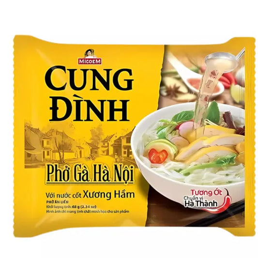 CUNG DINH Instant Rice Noodle Chicken Soup Flavour/ CUNG DINH ātri pagatavojamas rīsu nūdeles ar vistas zupas garšu - Oishii Asian Mart