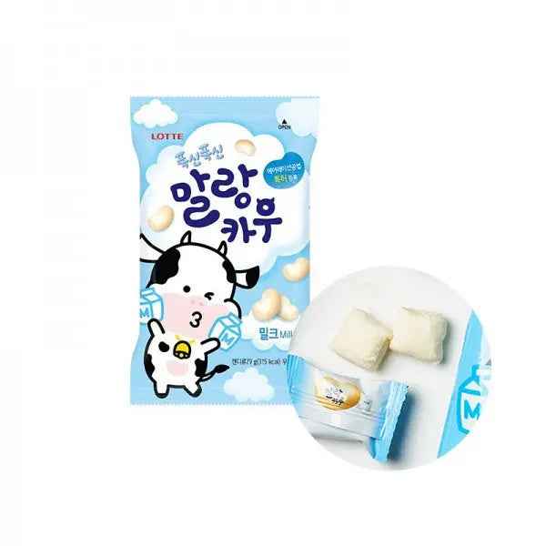 LOTTE Milk Candy Malang Cow 79g/ LOTTE piena konfektes Malang govs 79g