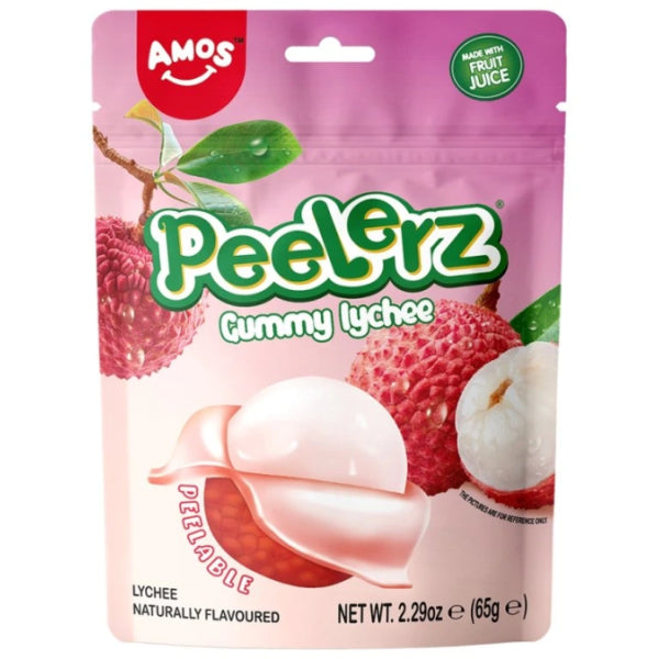 AM Lychee Peelable Gummy 65g/ AM ličī mizojamās gumijkonfektes 65 g AM