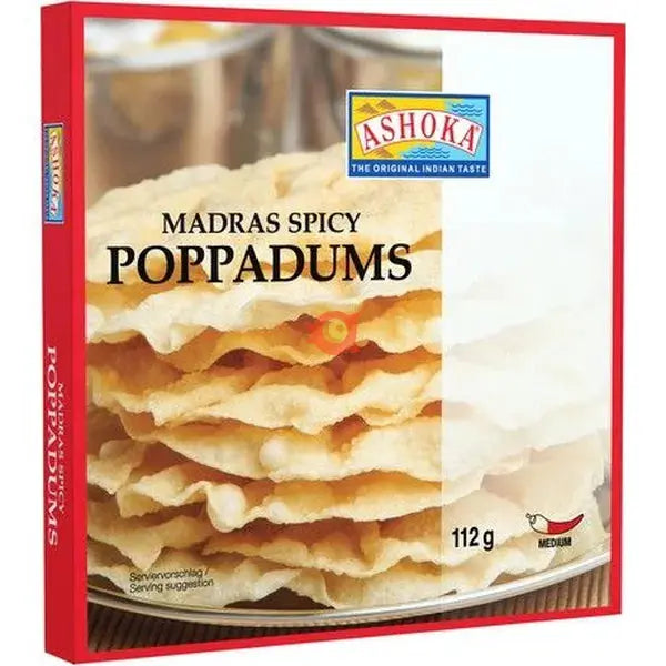 ASHOKA India Poppadums madras spicy 112 g ASHOKA
