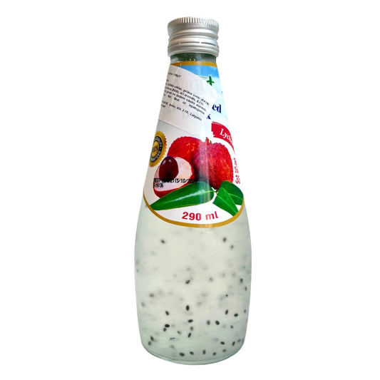 Basil Seed Drink Lychee 290ml - Oishii Asian Mart