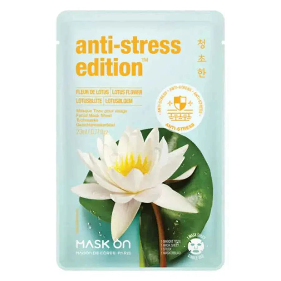 Facial Mask Sheet with Lotus flower anti-stress mask sheet