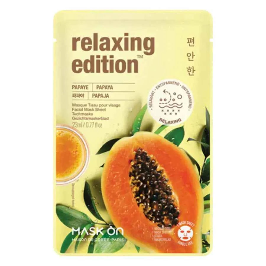 Facial Mask Sheet with Papaya Relaxing mask sheet