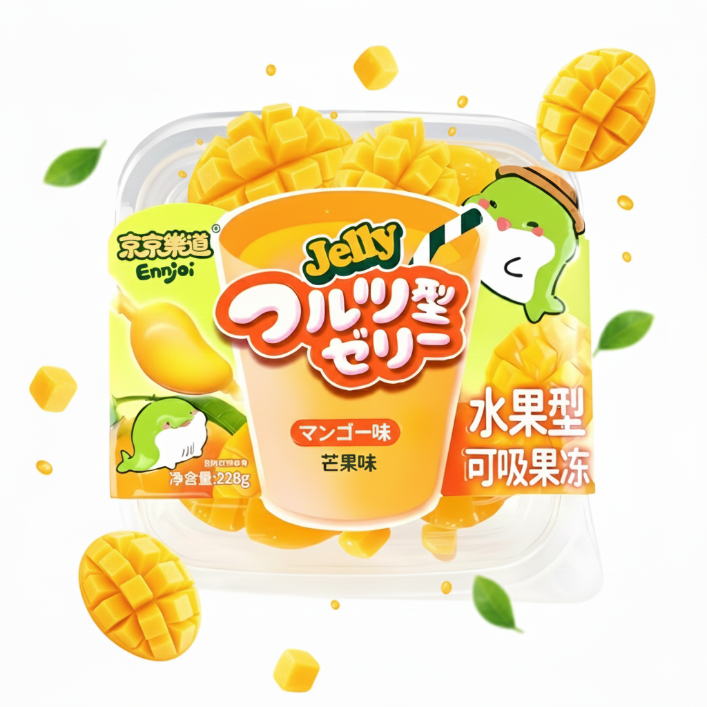 Ennjoi Mango Fruit Shaped Jelly 228g/ Ennjoi mango augļu formas želejas konfektes 228 g Ennjoi